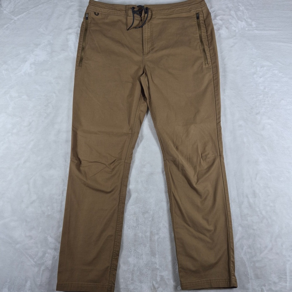 Roark Layover Pants Men's 36x30 Brown Outdoors Hiking Traveler Comfort RP242